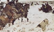 Valentin Serov Peter the Great Riding to Hounds china oil painting artist
